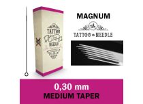 Magnum (M1) agulhas esterilizadas 0.30 mm - Medium Taper | Tattoo Needle