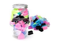 Caps en silicone rectangle 2 en 1 différentes couleurs - 80 pcs | SKULLDNA