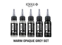 Set d'encre de Tatouage -Stérile - Warm Opaque Gray Set - 5 couleurs | KOKKAI SU