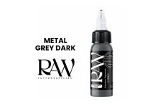Encre de Tatouage RAW Platinum, stérile, coloris : Metal Grey Dark