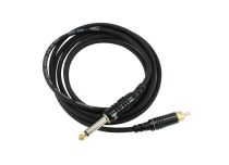Cabo de ligação VMOTHS Jack 6.35 / RCA reto Comprimento 2m Preto