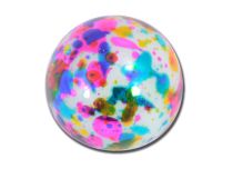Lot de 5 Boules Acrylique Blanc à Tâches | Itc