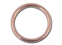 Anel de aço Dobradiça em ouro rosa | Itc