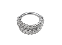Anel de dobradiça CoCR 1.2X8 linha de strass de penas