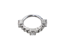 Conjunto articulado de strass CoCR 1.2X8 com anel de dobradiça