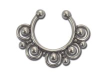 Faux Bijou Septum Acier Billes et Anneau | Itc