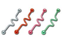 Barbell Acier Industriel à Boules 5 mm motif U Coloré 20 mm | Itc