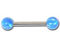 Barbell Acier Opale Synthétique Coloré Boules 5mm| Itc