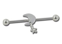 Barbell Acier Industriel Lune et Étoile |Itc