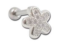 Barbell Acier Étoile Fleuri | Itc