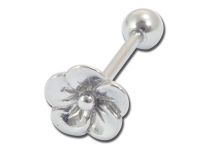Barbell Acier motif  Fleur 10 mm | Itc