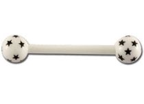 Barbell Flexible Boules motif étoile  | Itc