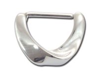 Bijou de Téton Acier Clickers Vague | Itc