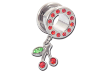 Tunnel Acier motif Cerise Cristal Rouge | Itc