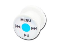 Plug Acrylique Épaulé Blanc motif Télécommande | Itc