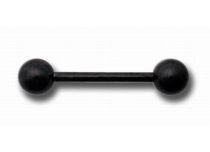 Barbell Titane Noir à Boules | Itc