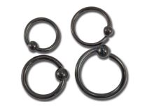 Anel de aço Preto Twist | Itc