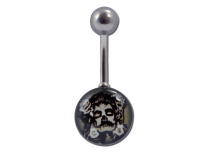 Banane Acier Boules 6 / 12 mm motif Femme Fête des Morts | Itc