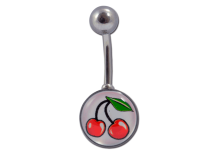 Banane Acier Boules 6 / 12 mm motif Cerise | Itc