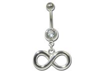 Banane Acier Fantaisie Cristal Blanc motif Infini | Itc
