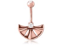 Banane Triangle Rose Gold avec Cristal Central | Itc