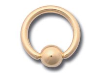 Anel de bola 4 mm ouro 750 milième | Itc