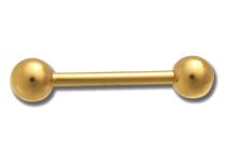 Barbell Acier Doré or fin