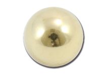 Boule Acier Doré Or fin à Vis | Itc