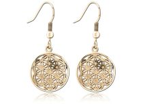 Paire de Boucle d'Oreille pendentif motif Fleur de vie | Itc