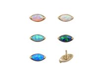 Accessoire Threadless CoCr Pvd Gold  0.5X5 motif 1 pétale