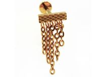 Labret Titane PVD Gold Interne Stérile motif 5 Chainette | Itc