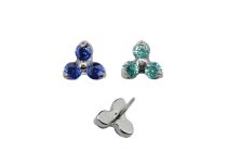 Accessoire Threadless Titane  0.5X3.5 motif trinity