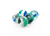 Conjunto de 5 bolas onduladas acrílicas N°1 |Itc