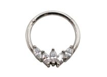 Dobradiça de aço 5 Strass Canopies Branco | Itc