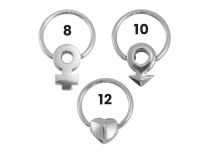 Anel de aço 1,2 x 10 mm, Vários modelos | Itc