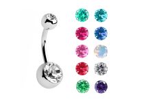 Banana dupla de cristal de aço colorido | Itc