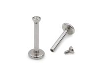 Labret Acier Vissable Interne avec Strass Blanc | Itc