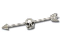 Barbell Acier motif Crâne | Itc