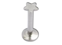 Labret Acier Interne motif Étoile | Itc