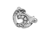Barbell Acier Accessoire Spécial Cartillage motif Cœur à Strass | Itc