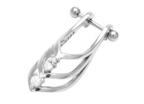 Barbell Acier Accessoire Spécial Cartillage Orné de Strass | Itc