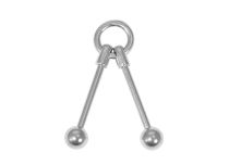 Anel de aço industrial Barbell 5mm bolas |Itc