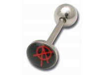 Barbell Acier Disque 8 mm motif A Anarchiste | Itc