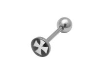 Disco de aço para barra 8 mm motivo Cruz Ordem do Templo | Itc