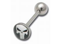 Barbell Acier Disque 8 mm motif Tête de mort | Itc