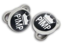 Piercing Surface Titane Disque Acier 5 mm motif Pimp | Itc