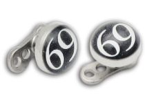 Piercing Surface Titane Disque Acier 5 mm motif 69 | Itc