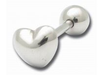 Barbelle Acier motif Cœur 8 mm | Itc