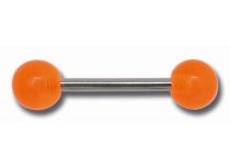 Barbell Acier 2 Boules Acrylique 6 mm Colorés | Itc