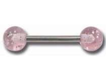Barbell Acier Paillettes Boules Acrylique 6 mm Colorés | Itc